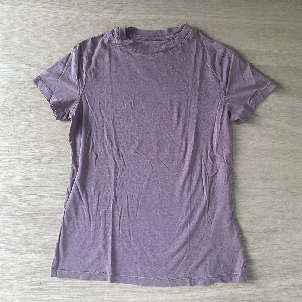 A New Day Women's Dusty Purple Short Sleeve Crew Neck T-Shirt Size XS